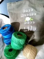 Save nature bag , and Mercerized cotton thread size 30 and 40