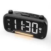 Digital Alarm Clock Radio with Bluetooth V5.0 Speaker, FM Clock Radio with Ni...