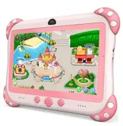 Kids Tablet 7 inch Tablet for Kids Wifi Kids Tablets 32G Android 10 Dual Pink