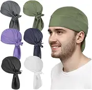 [SHERCHPRY] Satin Lined Beanie Men's Bandanas Outdoor Head Cover Motorcycle Skull Cap Breathable Quick Drying Cap Cycling Hat