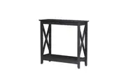 Maestro Furniture Cyrus Wooden Hallway Console Hall Table Black Oak