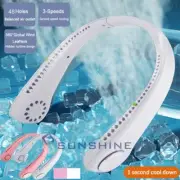 Ventilador De Portátil Recargable Por USB, Banda Para El Cuello Colgante, Mano