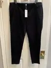 NWT Eileen Fisher XL Black Organic Cotton Tencel Corduroy Jegging Pants