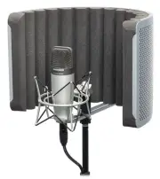 Samson C01 Studio Condenser Recording Microphone+Vocal Booth Shield+Shock Mount
