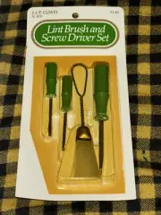 J&P Coats Sewing Machine Overlock Serger Service Kit Screwdriver Lint Brush NOS