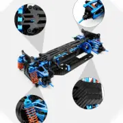 1:10 RC 4WD Alloy Metal & Carbon Racing Car Frame Kit For TAMIYA TT01 TT-01