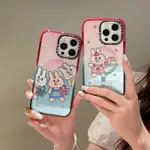 BUNNY KONBINI 兔子 透明磁吸閃粉棉花糖硬質蘋果手機殼 IPHONE 15 14 13 12 PRO MAX