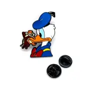 DONALD DUCK/CHIP 'N DALE PIN Disney Inspired 'Shut Ur Mouth' Enamel Lapel Brooch