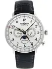 Zeppelin 7036-1 LZ 129 Hindenburg Moonphase Mens Watch 40mm 3ATM