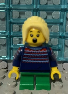 LEGO Holiday Christmas New Minifigure Sweater Girl Advent Santa Claus