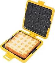 Microwave Sandwich Maker, Microwave Grilled Cheese Sandwich Maker, Microwavable Toastie Panini Press for Cooking Breakfast Grilled Meat Snacks, NO Electricity (Yellow)