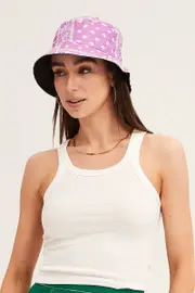 Black Bucket Hat - Size ONE, Women's Gift