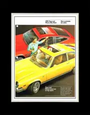 1976 Chevy Vega Monza Sky Roof Option - Matted for 11x14 Frame