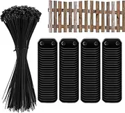 Fence Attachment Mount Kit, PVC Privacy Fence Bracket Holder, Weatherproof UV-Resistant Barrier Fixing Accessories Set for Balcony Railings Terrace Garden Use