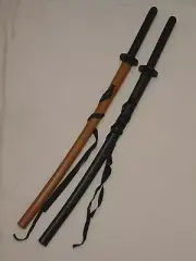 PP Training Katana Sword Bokken with Scabbard Sageo for Martial Arts Kendo