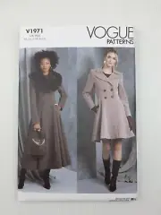 Vogue Sewing Pattern 1971 V1971 Women's Coat Jacket Size 14-22 NEW