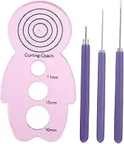 Tofficu 4pcs Paper Quilling Tool Kit Slotted Needle Pen Curling Tool for DIY Crafts Sturdy Plastic Stainless Steel for Handmade Projects and Quilling Art