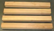 Four 3 X 3 (nom.) X 31" Cherry Blanks for Turning or Tapering Table Legs. 2nds