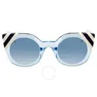 FENDI Waves Blue Gradient Cat Eye Ladies Sunglasses