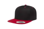 Flexfit Unisex Two Tone Classic Snapback Cap (Black/Red) (One Size)