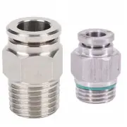 4 6 8 10 12 14 16mmTube 1/8" 1/4" 3/8" 1/2" BSP NPT Male Air Pneumatic Stainles