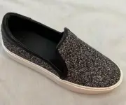 UGG JASS Chunky Glitter black womens sneakers 7.5 slip on NEW in box