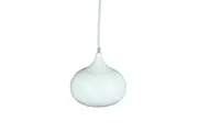 Mini Kirby Inverted Bowl Metal Pendant Light Lamp - White.