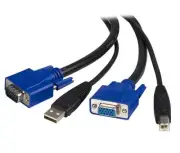 StarTech 6 ft 2-in-1 USB KVM Cable : Connect VGA and USB