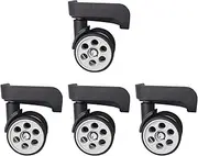 MagiDeal 4 Pieces Luggage Wheels Luggage Suitcase Wheels Mute Smooth Strong Bearing Capacity Flexible Travel Case Caster Swivel Wheels