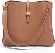 [Cnoles] Women Genuine Leather Designer Tote Bags Purses And Handbags For Women Fashion Ladies Top Handle Shoulder Satchel Bag