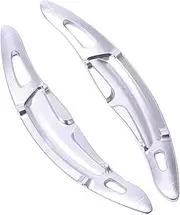 Car Steering Wheel Shift Paddles for P&orsche 911 Spyder 918 Cayman 718 Panamera M&acan Cayenne Car Steering Wheel Shift Paddle Cover Shift Extension Rod HTEOPOEKFR(Silver)