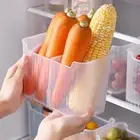 Transparent Fridge Organizer Rack Thicken Fridge Storage Bin Kitchen Organizer
