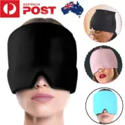 Aroma Season Ice Pack Migraine Hat Hot Cold Therapy Headache Pain Relief Cap AU