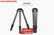 Leofoto LM-364C+YB-75LK Tripod with Video Bowl+Leveling Base