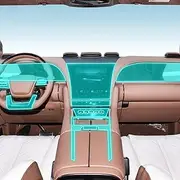 Car Interior Film Dashboard Piano Board Shift Center Console Anti-Scratch Transparent TPU Protection Film,for BYD U8 Stargazy Pie 2023-2024 (Style for LHD)