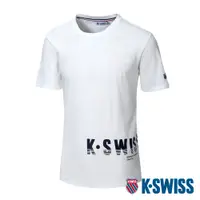 在飛比找蝦皮商城優惠-K-SWISS Logo Tee棉質吸排T恤-女-白