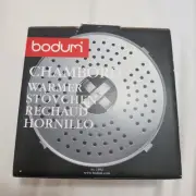 BODUM Chambord Teapot Tea Light Warmer Silver NO 1902 Portugal In Box