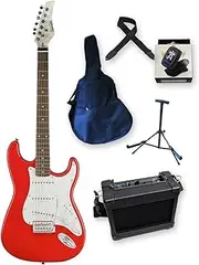 Discovery Beginner Electric Guitar Pack - Red