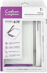 Crafter's Companion Guillotine/Trimmer for Paper and Card Crafting Projects-Small, Grey
