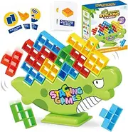 Tetra T-ower Balance Stacking Games, Pack of 48 Children's Russian Building Toy, Stacking Blocks, Puzzle Toy, Fun Interactive Toy, Building Blocks, Board Game for Children, Learning Gift