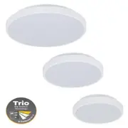 Easy Surface Mounted LED CCT Oyster Ceiling Light Round in White (10w/18w/25w)