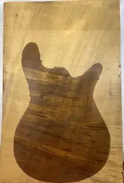 13mm Flame Figure Archtop Guitar Drop Top Golden Phoebe Wood Set Luthier Supply