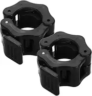 WOONEKY Weightlifting Anti-Slip Clamps Fitness Accessories Barbell Clamps Anti-Slip Barbell Collars for Training Barbell Clamps Anti-Slip Collar