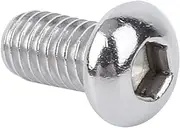 50pcs Stainless Steel Mushroom Head Hex Socket Set, Industrial Aluminum Frame, High Performance Torsion and Pressure, Smooth Surface (M6*12MM)