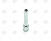 SK Hand Tools 41907 1/4" Dr. 7/32" 6pt Deep Fractional Chrome Socket
