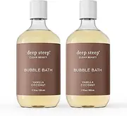 Deep Steep Bubble Bath, 17 Ounce (Pack of 2) (Vanilla Coconut)