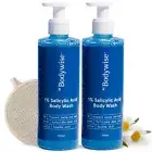 Be Bodywise 1% Salicylic Acid Body Wash With Loofah- Pack of 2