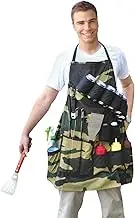 BigMouth Inc The Grill Sergeant BBQ Apron, Cotton Camouflage Gag Cookouts, Adjustable Strap, Pockets and Bottle Opener Included