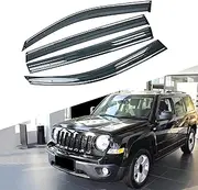 [Lyqfff] for Jeep Patriot MK 74 2007-2019, Car Window Sun Rain Shade Visors Shield Shelter Protector Cover Frame Sticker Accessories