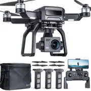 F7 GPS Drones with Camera for Adults 4K Night Vision, 3-Axis Gimbal, 2Mile Lo...